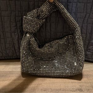 Elegant Black and Silver Women's Bag